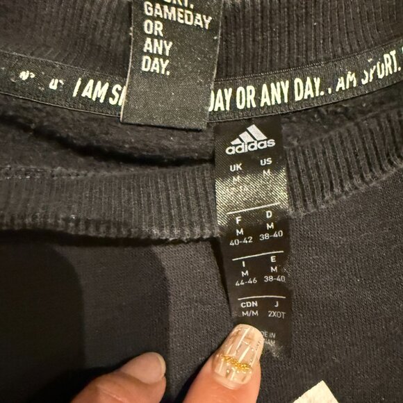 Black Adidas Crewneck Sweater - Picture 3 of 4